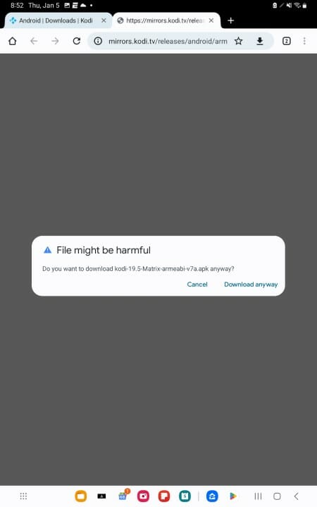 click download anyway