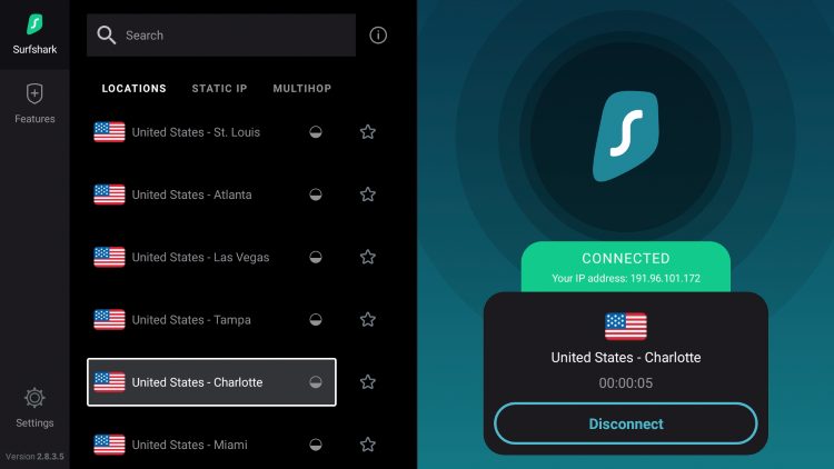 Choosing a Nearby VPN Server