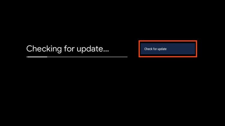 click check for update