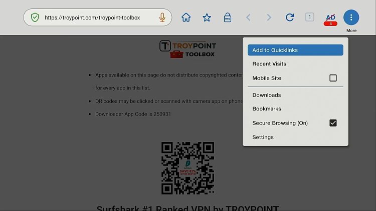 Add Quicklink
