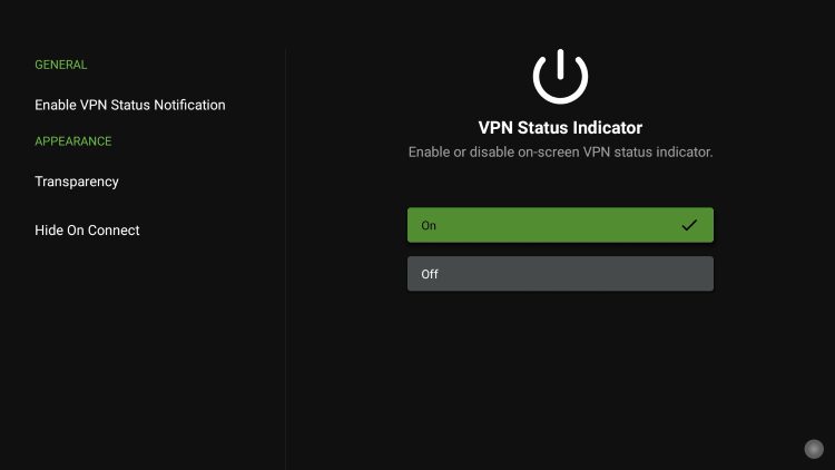 IPVanish VPN Status Indicator