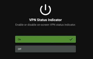 IPVanish VPN Status Indicator