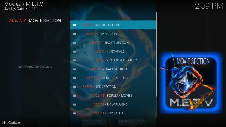 m.e.t.v categories