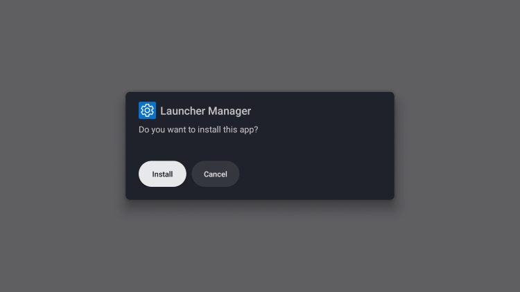 click install