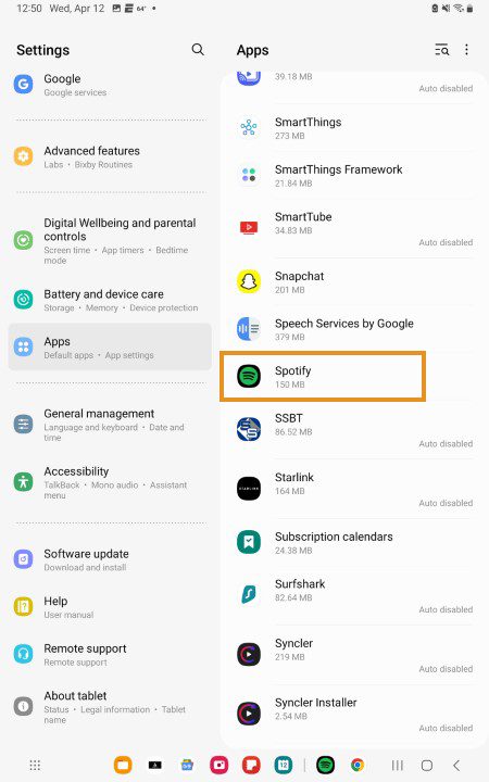 select spotify apk for xmanager