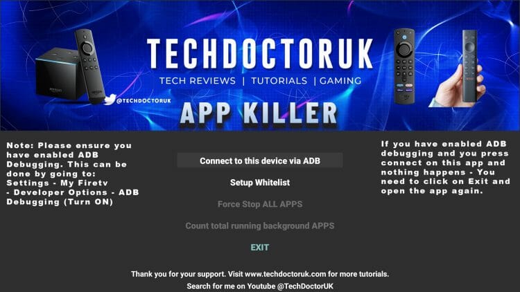click connect to this device via adb