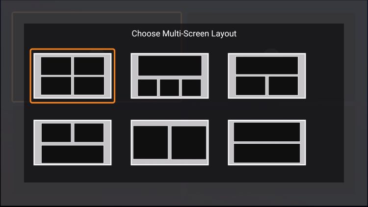 multi screen layout options