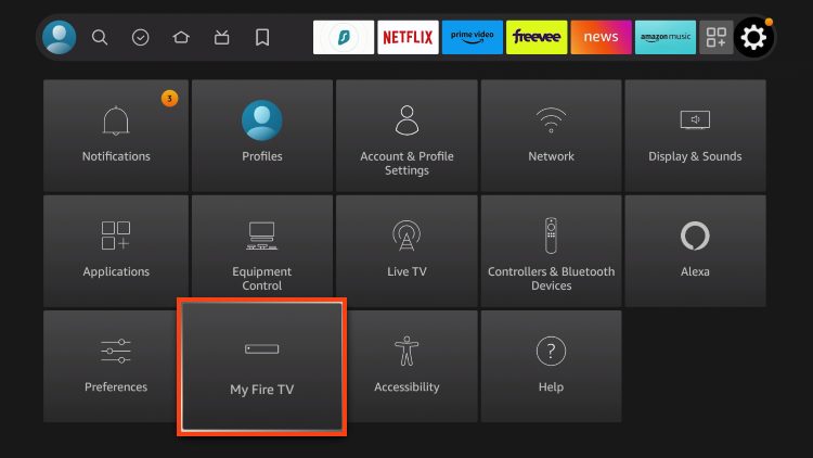 select my fire tv