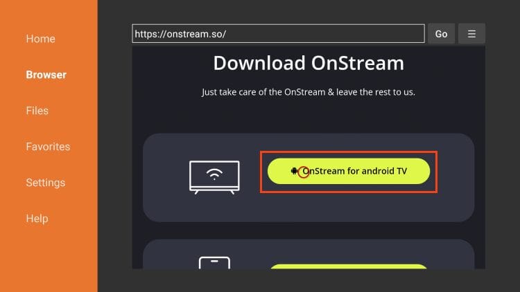 How to Install OnStream APK V1 0 8 on Firestick/Android TV How to Install OnStream APK V1 0 8 on Firestick/Android TV