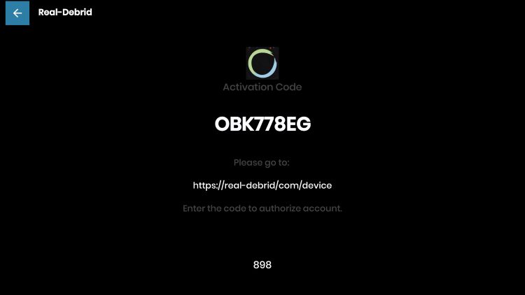 real debrid authorization code for nova tv