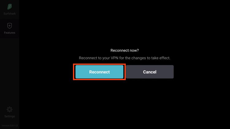 click reconnect