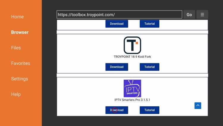 click download for iptv smarters samsung tv plus