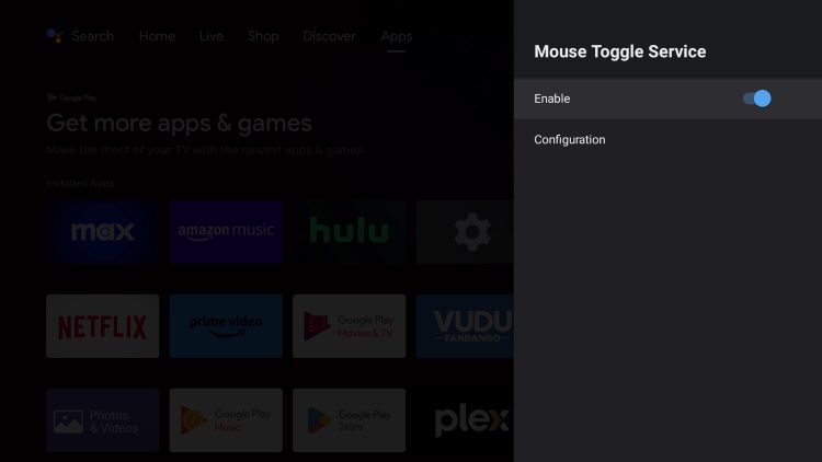 mouse toggle for nvidia shield enabled