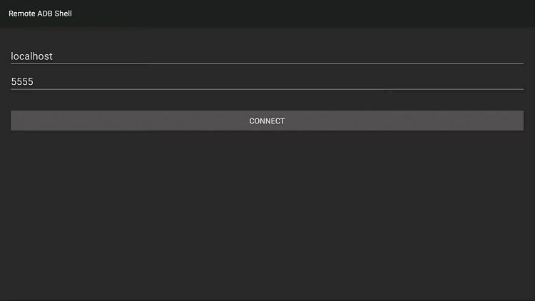 remote connection settings