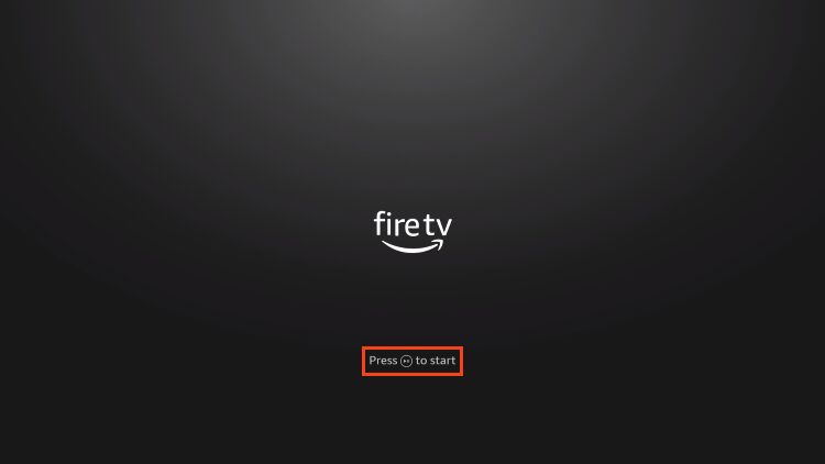 press play to set up firestick