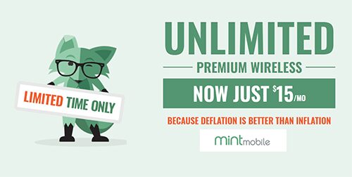 Mint Mobile $15 Per Month