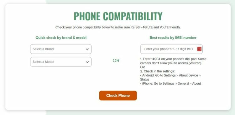 Mint Mobile Phone Compatibility