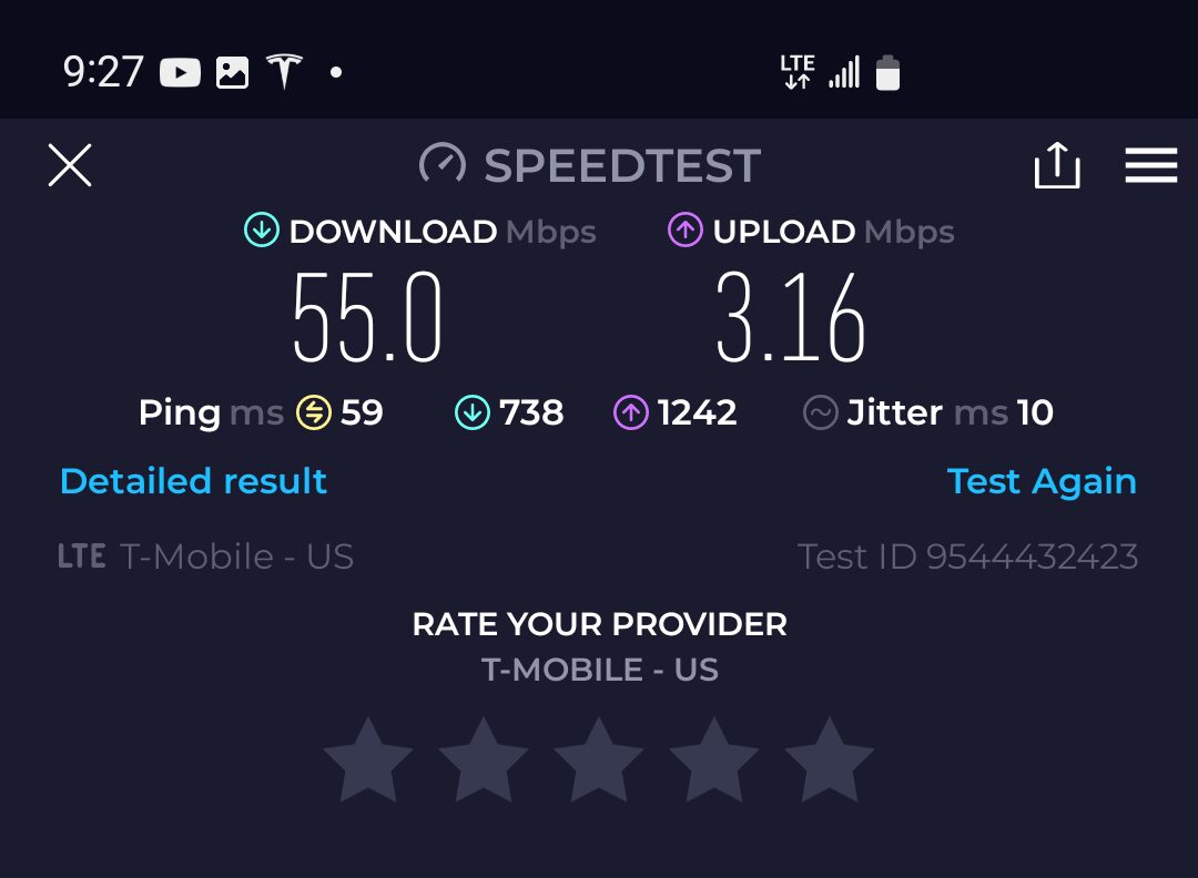 Mint Mobile Speed Test 1