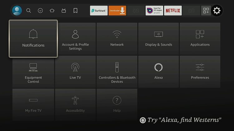 no profiles shortcut on new Fire TV Stick 4K Max settings page