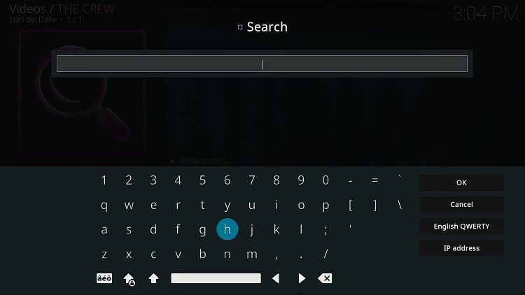 search for movie or tv show