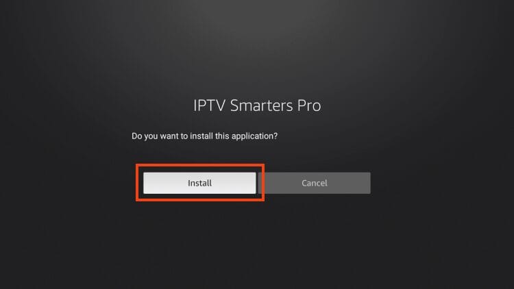 click install iptv smarters