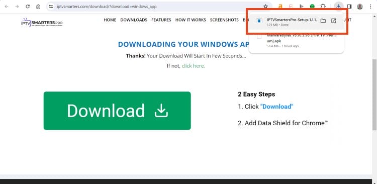 select iptv smarters download file