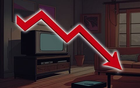 cable viewership plummeting
