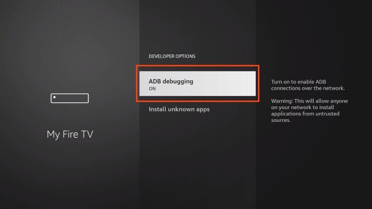 ADB Debugging ON