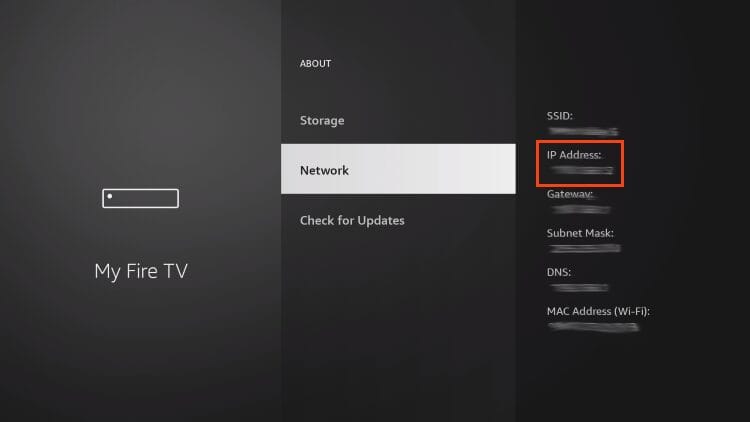 make note of IP Address