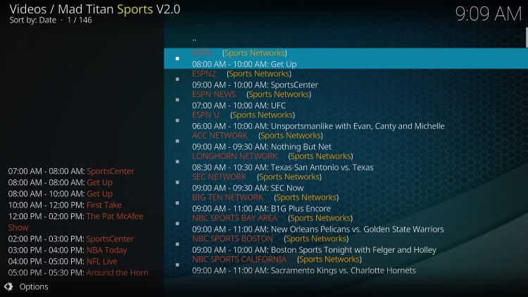 Live Sports Channels