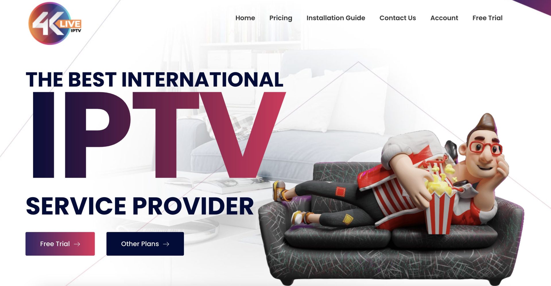 4K Live IPTV Website