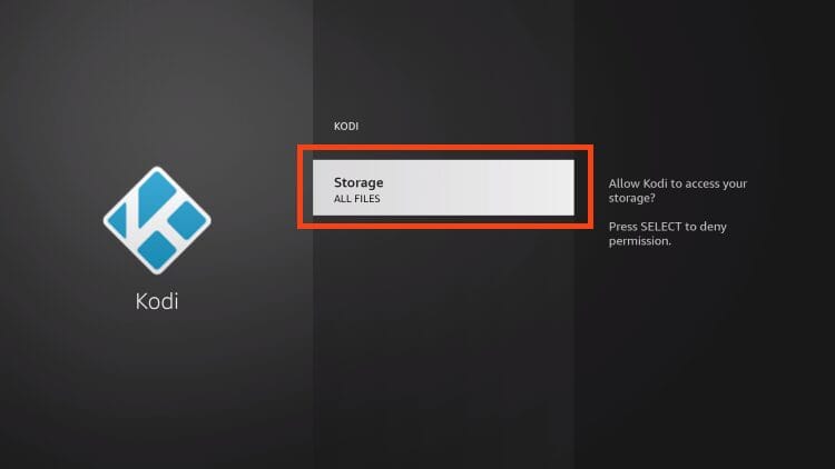 All Files now selected for storage to install jacktook kodi addon