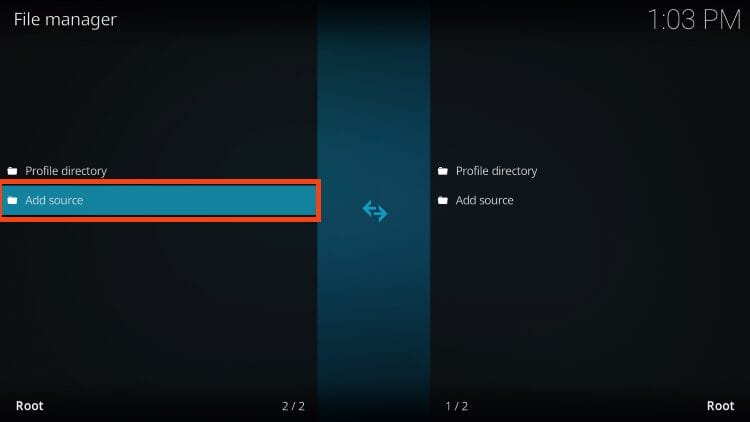 click add source