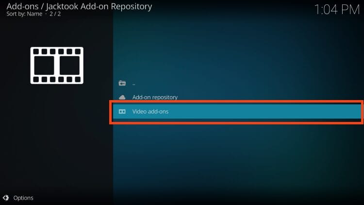 choose video add-ons