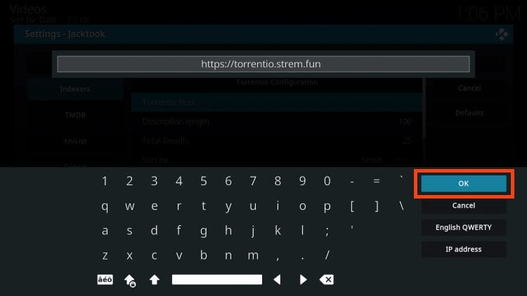 type https://torrentio.strem.fun and click ok