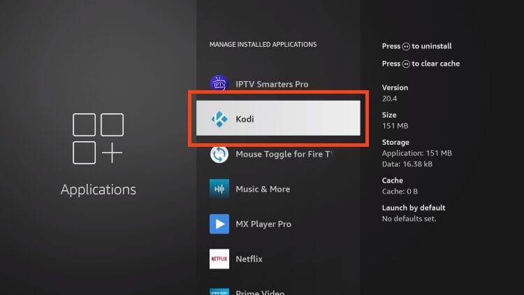 choose Kodi