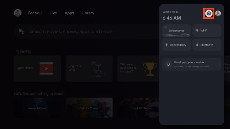 select settings