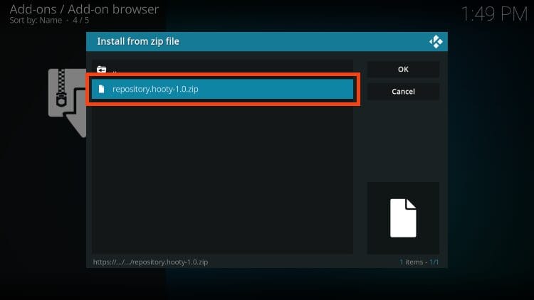 choose repository.hooty.zip