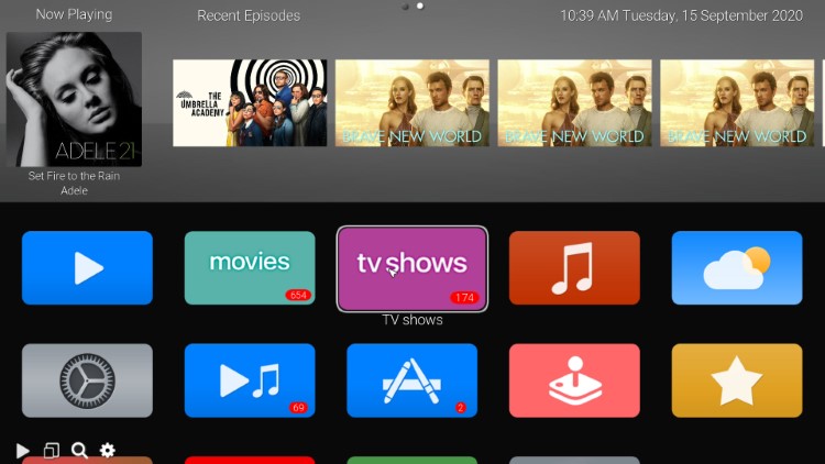 AppTV Kodi Skin