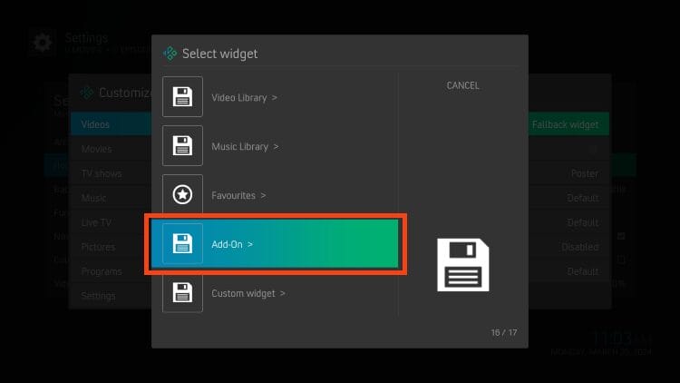 select add-on
