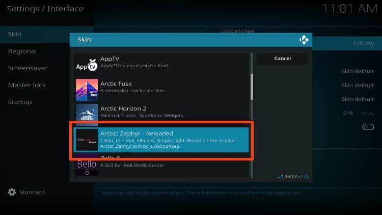 choose arctic zephyr reloaded
