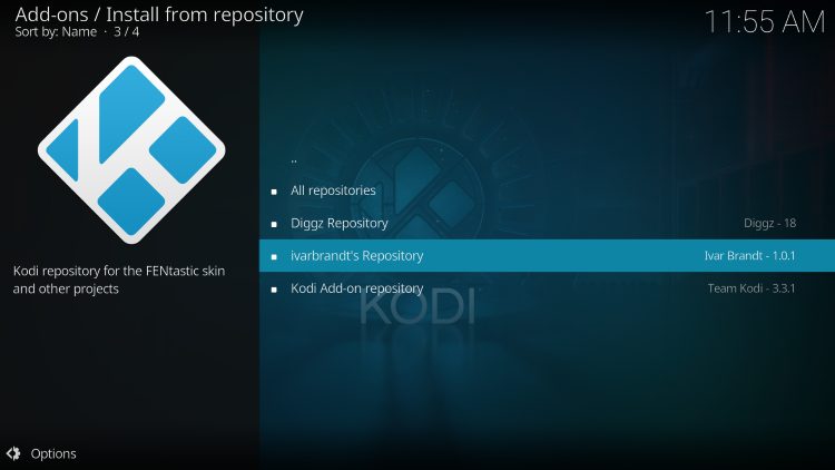 choose your repo