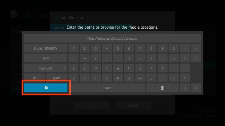 type the repo url