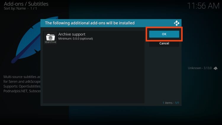 select ok