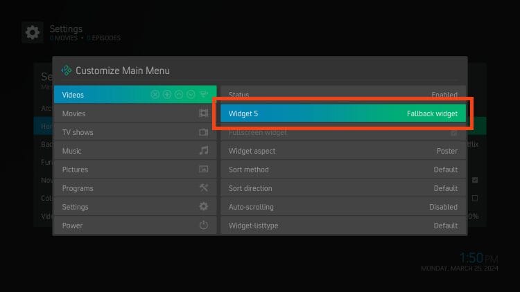 click widget