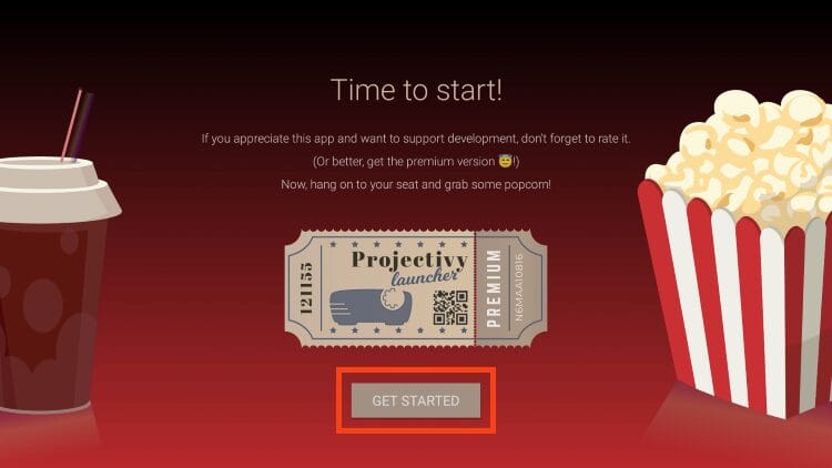 click get started