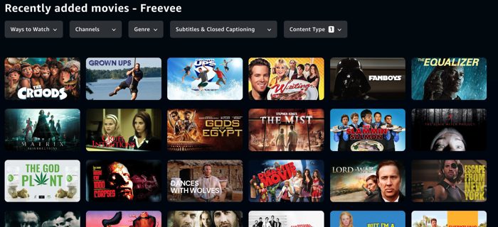 Freevee Movie Website