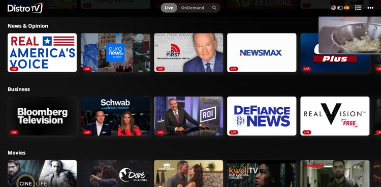 News streaming sites sale