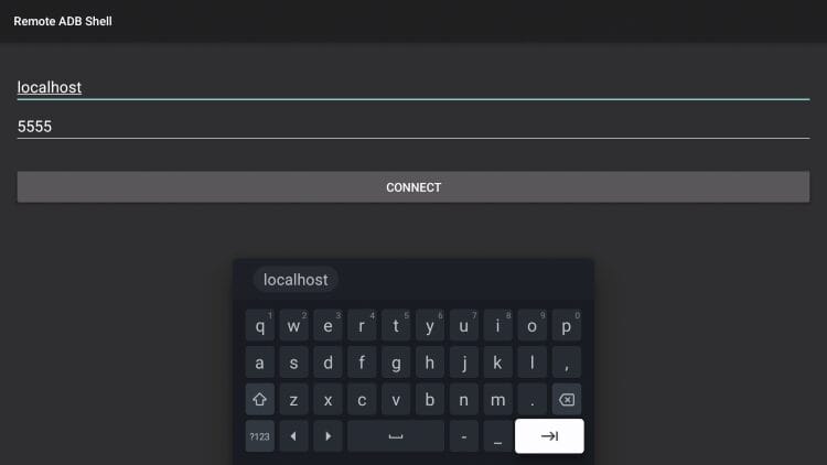 type local host