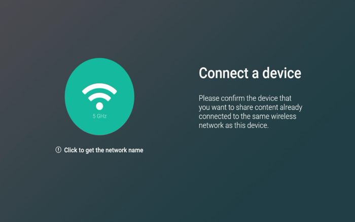 Click the OK button on your remote to connect a device.